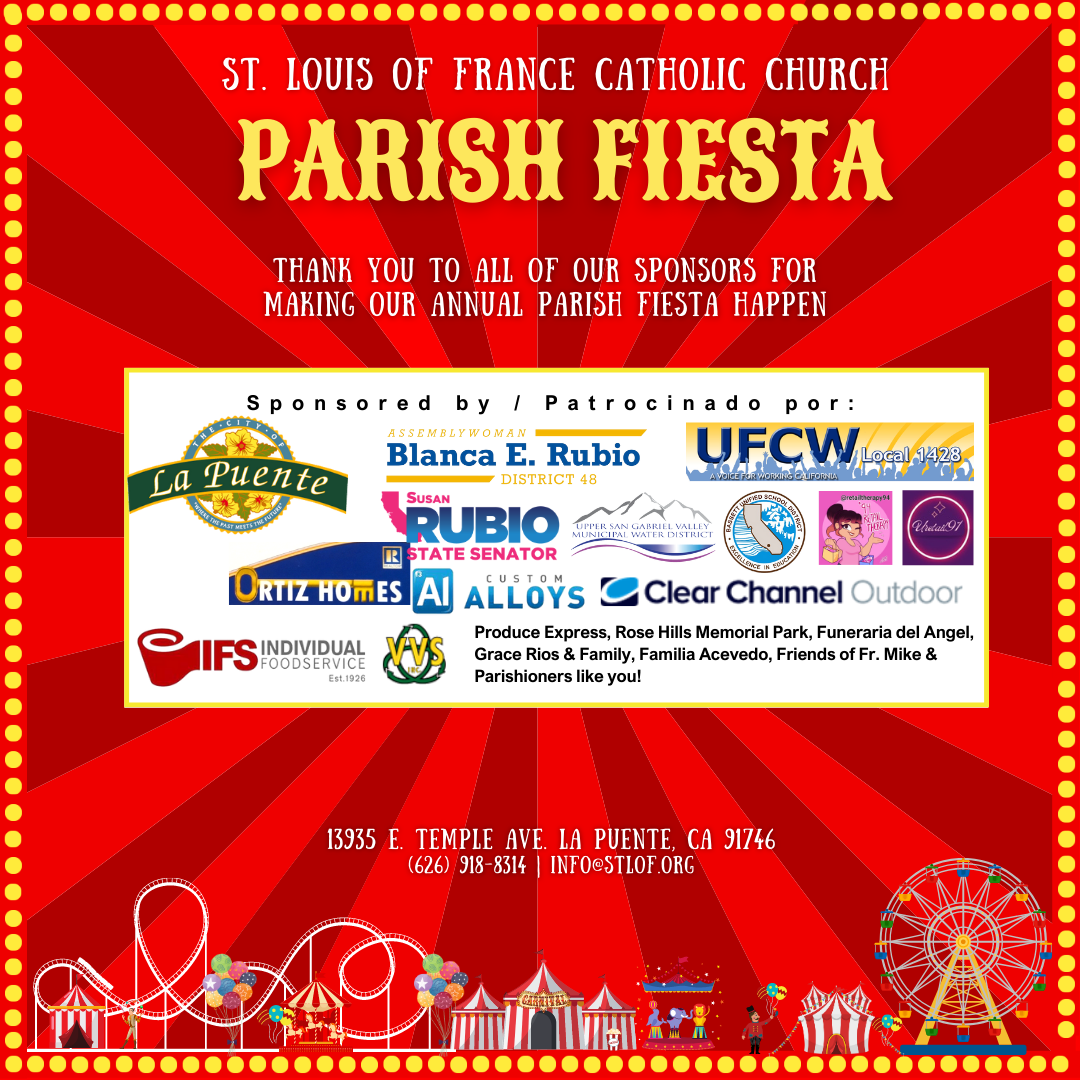 Sponsors St. Louis of France Catholic Church La Puente, CA